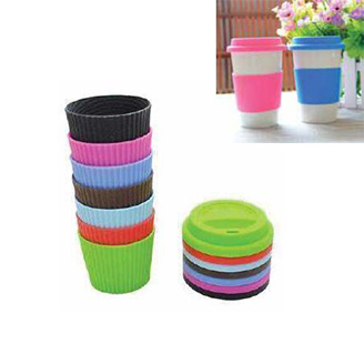 SILICONE CUP LID And CUP SLEEVE